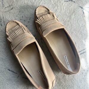 NWOT Massimo Dutti Beige Suede Driving Shoes